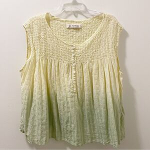 Free People | We The Free Little Bit of Something Ombre V-Neck Blouse - Size S
